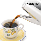 Presto Stainless Steel Coffee Maker, 12 Cup Robust Percolator Coffee, Silver - 2.79