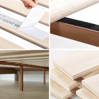 Priage by ZINUS Rustic Pine Deluxe Wood Platform Bed Frame