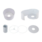 Q-Max 81 Steel Adjustable Arching Floor Lamp With Extra Large Shade and Marble Base