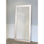 Barnwood Wood Full Length Mirror - Distressed White- 62X27