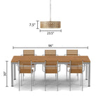 River of Goods Bryar Brass and Crystal 23.5W 3-Light Chandelier - 23.5 x 23.5 x 61.5