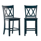 Ronda Double X-Back Counter Height Chairs (Set of 2)