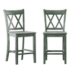 Ronda Double X-Back Counter Height Chairs (Set of 2)