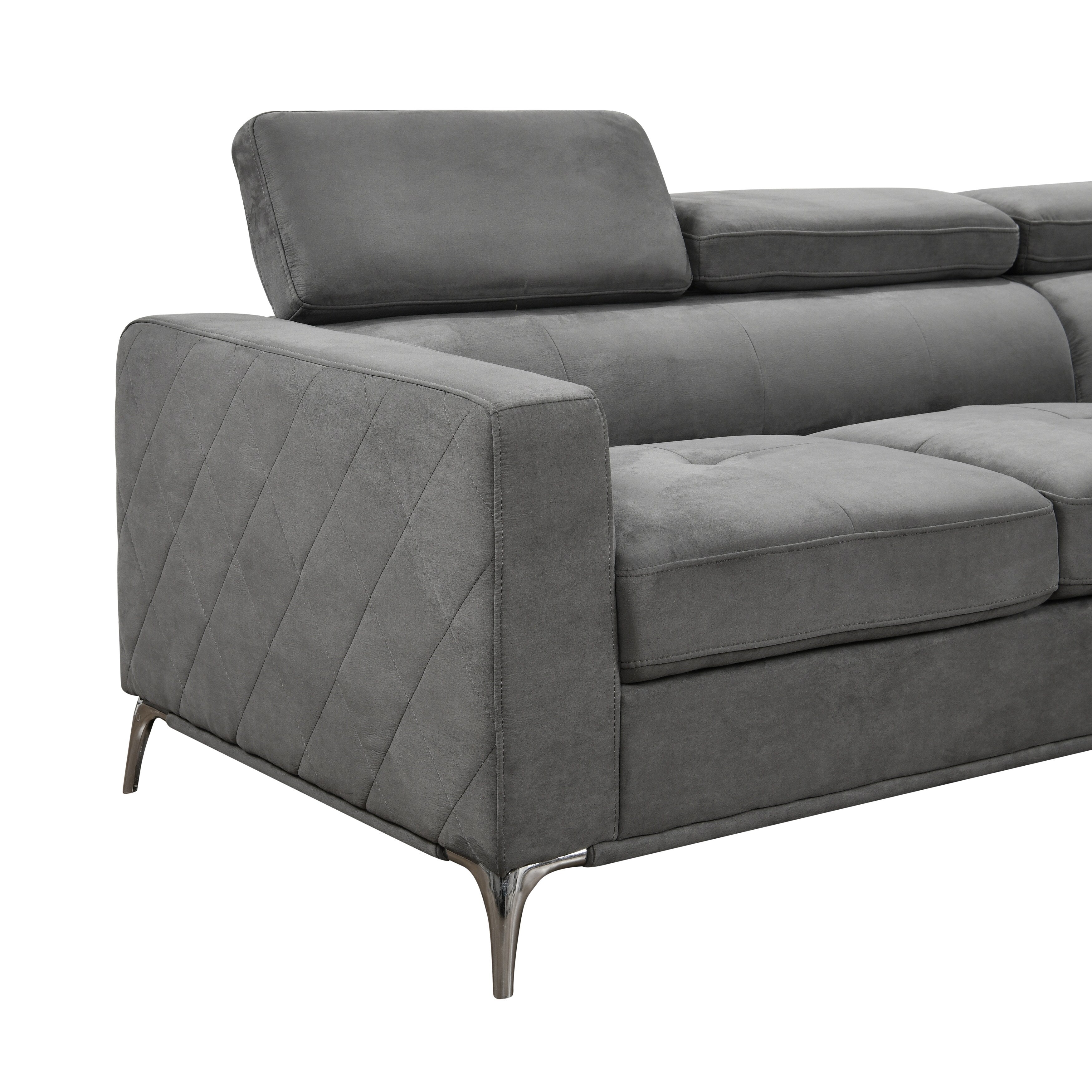 Roomfitters 122 Oversized Sectional Sofa Couch with Chaise Storage, Contemporary U-Shaped 7-Seater Sofa
