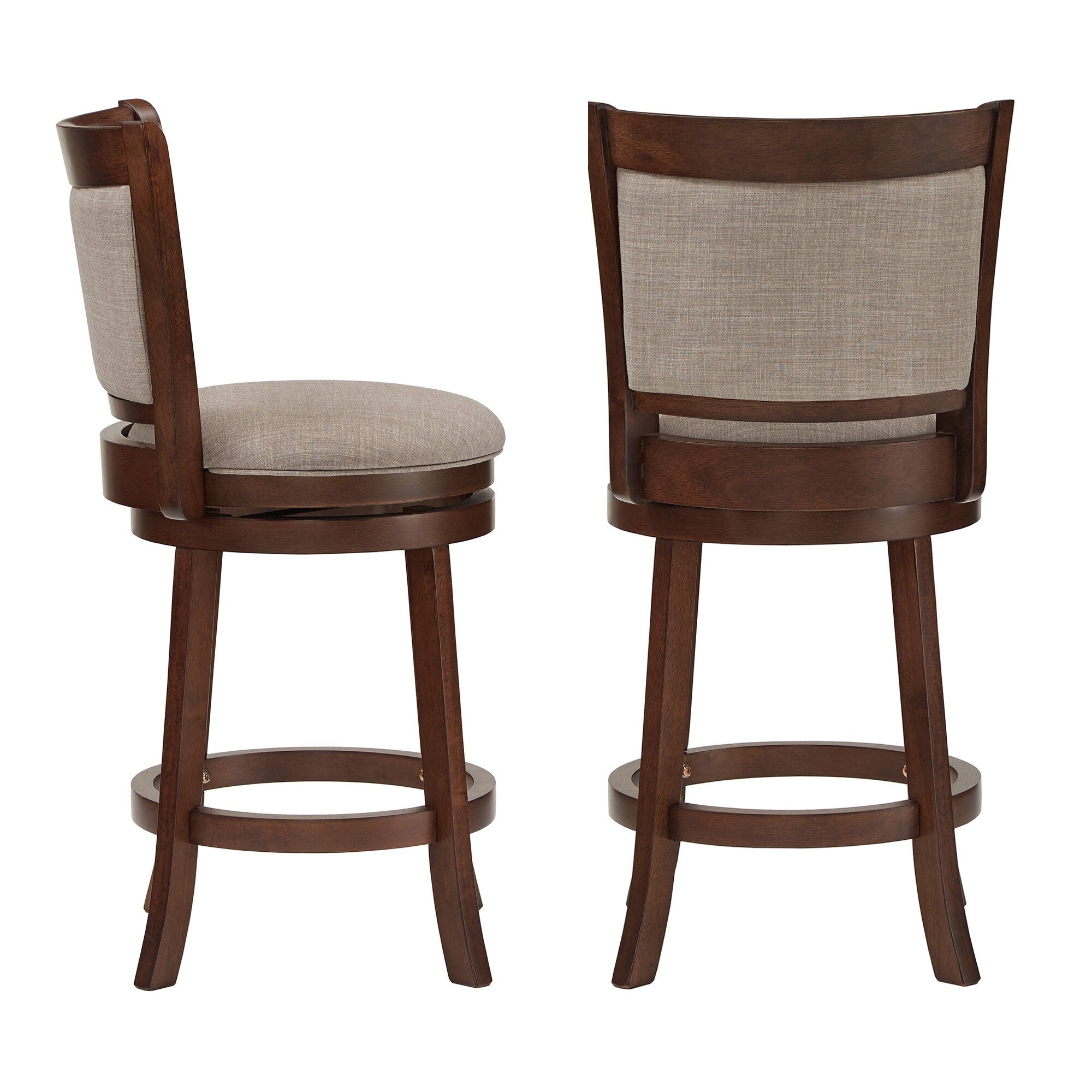 Rovinj Upholstered Back Swivel Stool