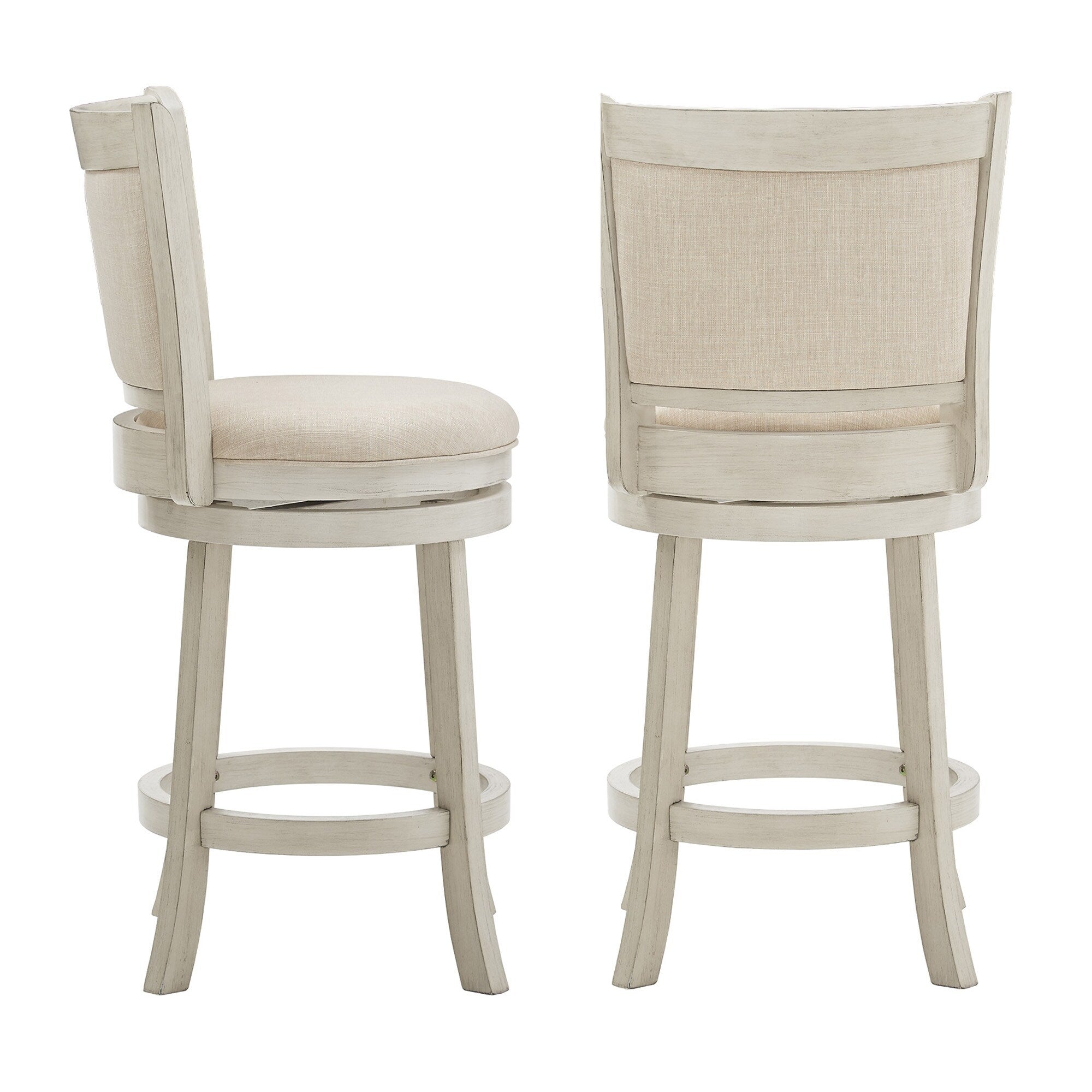 Rovinj Upholstered Back Swivel Stool