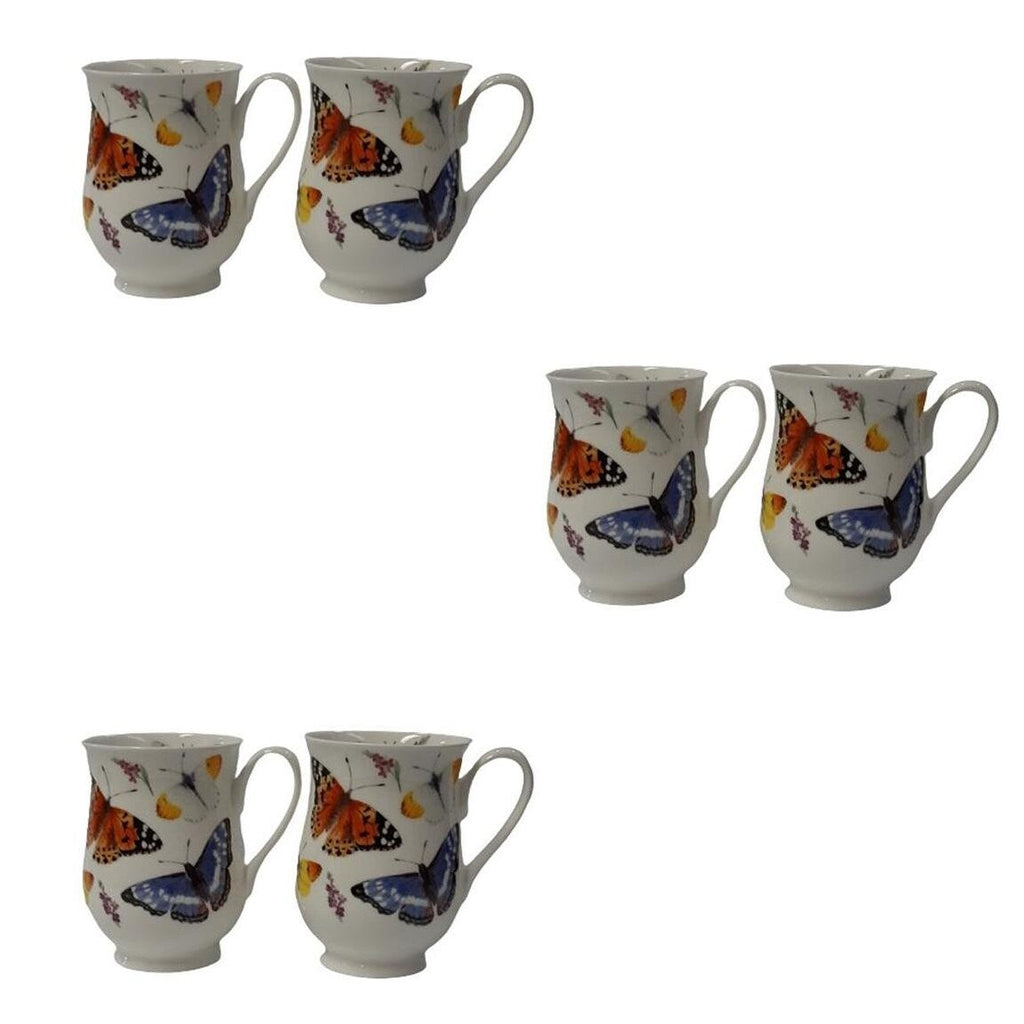 Roy Kirkham Eleanor Mug Butterfly Garden (Set of 6)