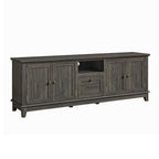 Rustic 72-Inch TV Stand with Adjustable Shelves, Hidden Storage - 72 in Width