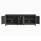 Rustic 72-Inch TV Stand with Adjustable Shelves, Hidden Storage - 72 in Width