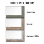 Rustic Full-Length Floor Mirror - 66 x 32 Rectangular Wood Frame Full Body Mirror for Living room, Bedroom