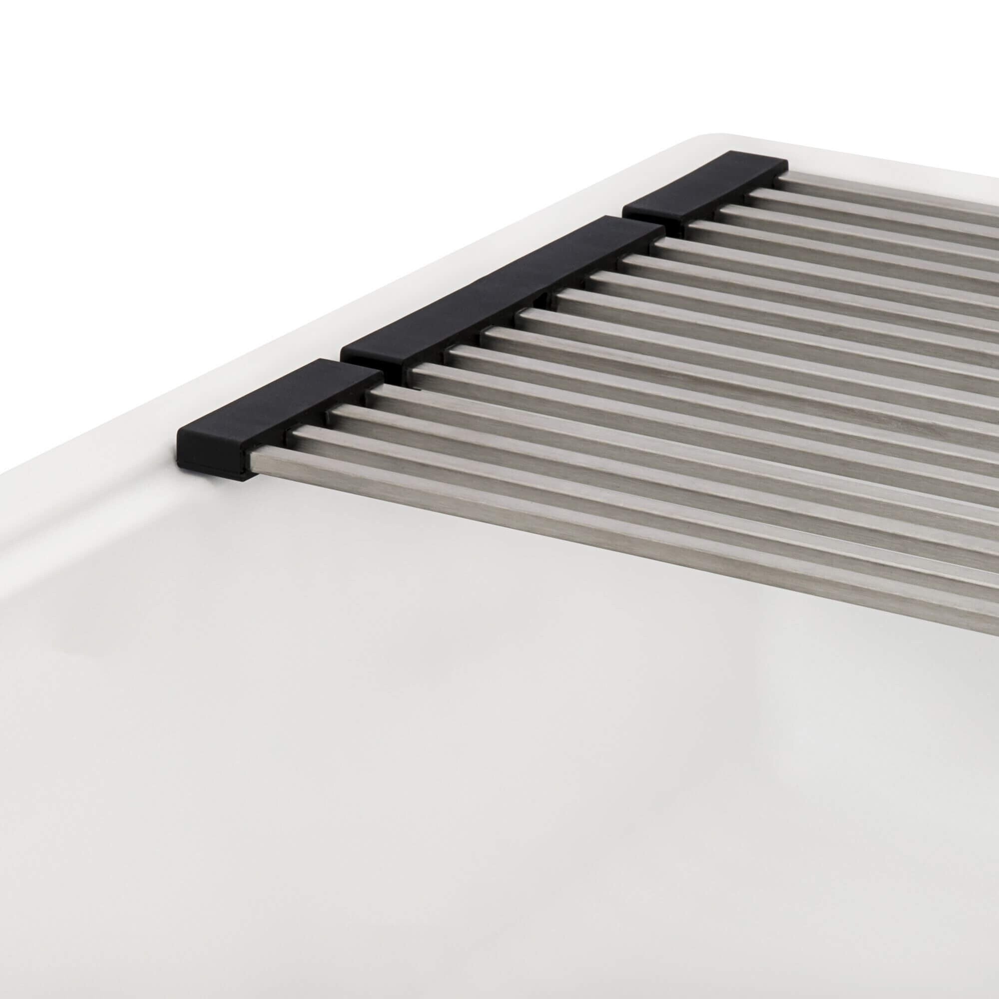 Ruvati 25-inch epiRock Workstation Warm White Undermount Laundry Sink - RVG2321WB