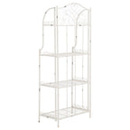 SAFAVIEH Bryn Victorian Wrought Iron 4-Tier Outdoor Bakers Rack - 25 In. W x 15 In. D x 63 In. H - 25W x 15D x 63H
