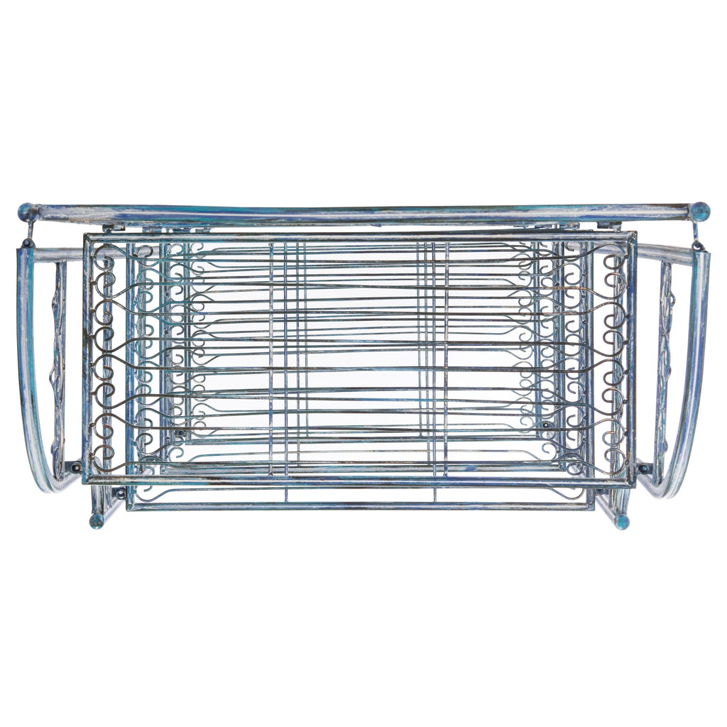 SAFAVIEH Bryn Victorian Wrought Iron 4-Tier Outdoor Bakers Rack - 25 In. W x 15 In. D x 63 In. H - 25W x 15D x 63H