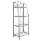 SAFAVIEH Bryn Victorian Wrought Iron 4-Tier Outdoor Bakers Rack - 25 In. W x 15 In. D x 63 In. H - 25W x 15D x 63H