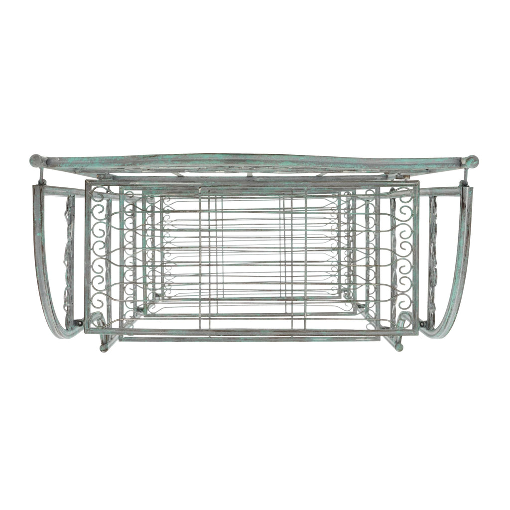 SAFAVIEH Bryn Victorian Wrought Iron 4-Tier Outdoor Bakers Rack - 25 In. W x 15 In. D x 63 In. H - 25W x 15D x 63H