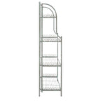SAFAVIEH Bryn Victorian Wrought Iron 4-Tier Outdoor Bakers Rack - 25 In. W x 15 In. D x 63 In. H - 25W x 15D x 63H