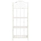 SAFAVIEH Bryn Victorian Wrought Iron 4-Tier Outdoor Bakers Rack - 25 In. W x 15 In. D x 63 In. H - 25W x 15D x 63H