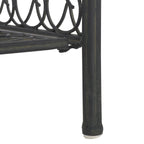 SAFAVIEH Bryn Victorian Wrought Iron 4-Tier Outdoor Bakers Rack - 25 In. W x 15 In. D x 63 In. H - 25W x 15D x 63H