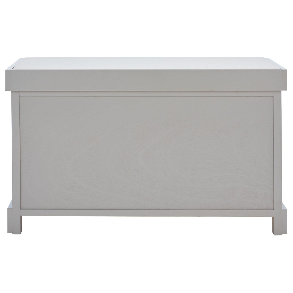 SAFAVIEH Euphemia Brown Woven Storage Basket Bench - 33.5 x 16.1 x 19.9 - 34Wx16Dx20H