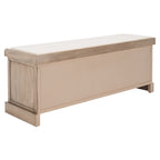 SAFAVIEH Fiorello 3-Drawer with Cushion Storage Bench - 47.3 W x 15 L x 19 H - 47Wx15Dx19H