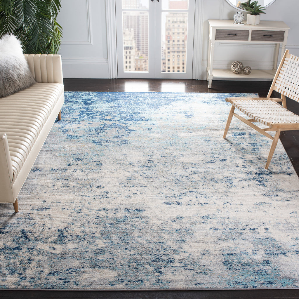 SAFAVIEH Jasper Shreya Modern Abstract Rug - Grey/Blue - 8' x 10'