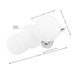 SAFAVIEH Lighting Lambrini 21 Traditional Wall Sconce (3-Bulb) - 6 W x 8 D x 21 H - 21Wx8Dx6H