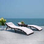 SAFAVIEH Outdoor Blaguna 3-Piece Sun Lounger Set - 83Wx20Dx24H