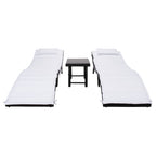 SAFAVIEH Outdoor Blaguna 3-Piece Sun Lounger Set - 83Wx20Dx24H