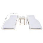 SAFAVIEH Outdoor Blaguna 3-Piece Sun Lounger Set - 83Wx20Dx24H