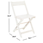 SAFAVIEH Outdoor Brandy 5-Piece Outdoor Dining Table Set - 43Wx35Dx29H