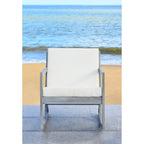 SAFAVIEH Outdoor Makaila Rocking Chair with Cushion - 26W x 31D x 38H