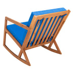 SAFAVIEH Outdoor Makaila Rocking Chair with Cushion - 26W x 31D x 38H