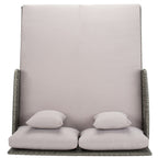 SAFAVIEH Outdoor Taniyah Wicker Daybed with Pillow & Cushions - 53W x 28D x 62H