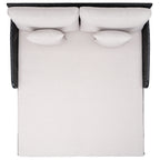 SAFAVIEH Outdoor Taniyah Wicker Daybed with Pillow & Cushions - 53W x 28D x 62H