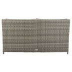 SAFAVIEH Outdoor Taniyah Wicker Daybed with Pillow & Cushions - 53W x 28D x 62H