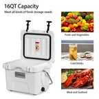 SKTAKOL 16 Quart Cooler Portable Ice Chest Leak-Proof 24 Cans Ice - See Details