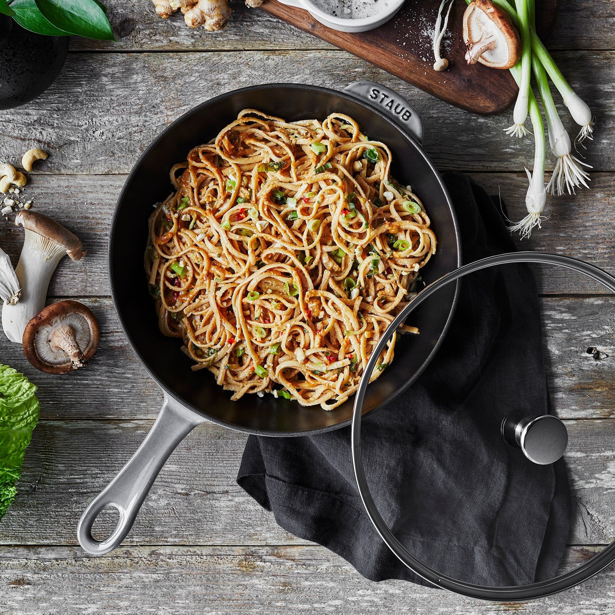 STAUB Cast Iron 2.9-qt Daily Pan with Glass Lid