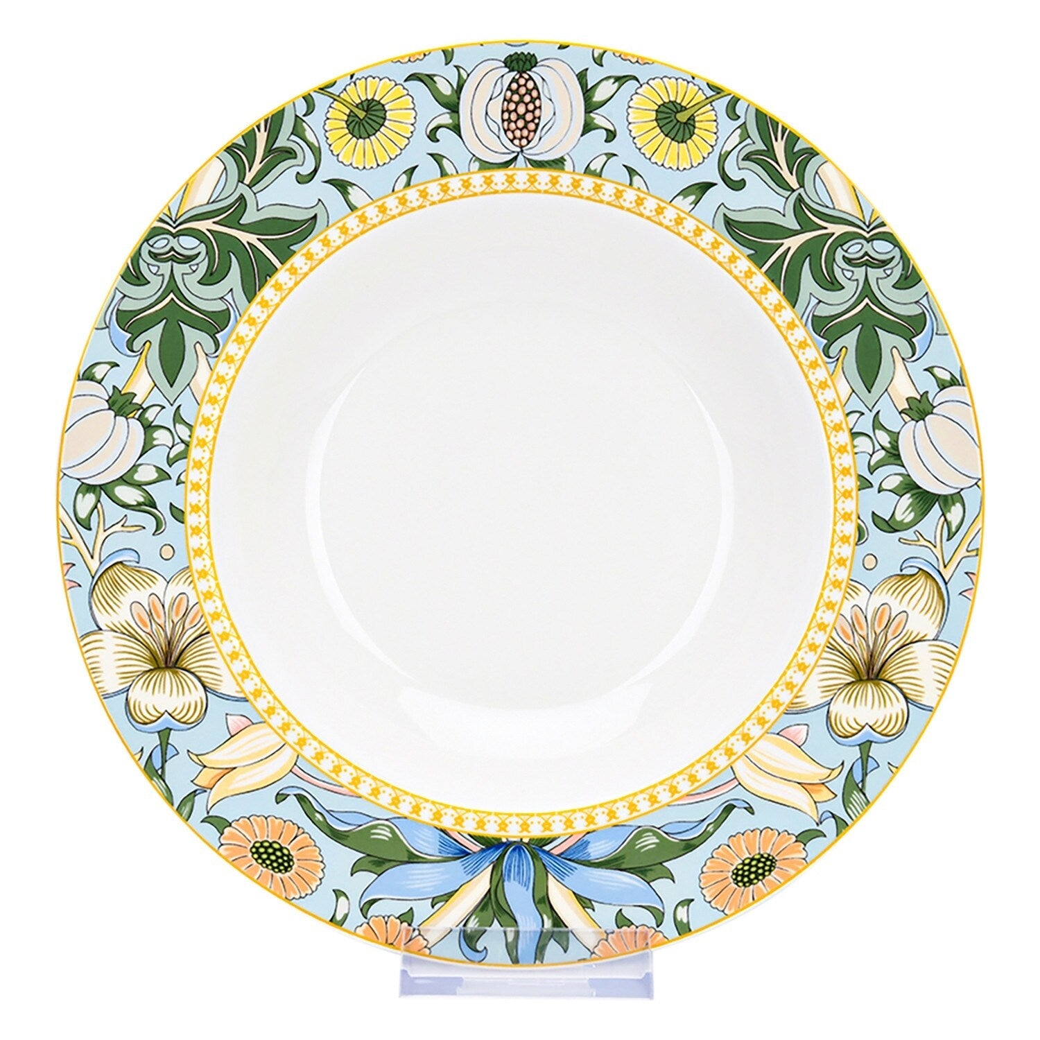STP Goods Morris Garden Bone China Dinnerware Set of 24 for 6