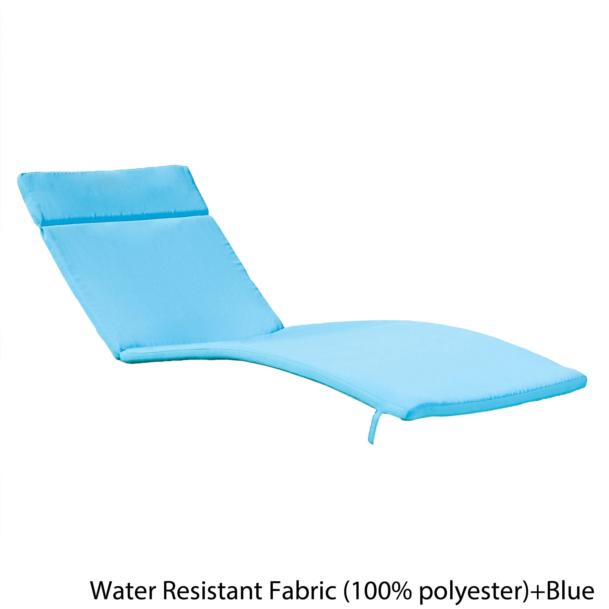 Salem Outdoor Cushion Set for Chaise Lounge - Cushions only (Set of 2) by Christopher Knight Home - 79.25L x 27.50W x 1.50H