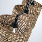 Sedgy 3-Light Black Farmhouse Kitchen Island Light Linear Chandelier - 41W