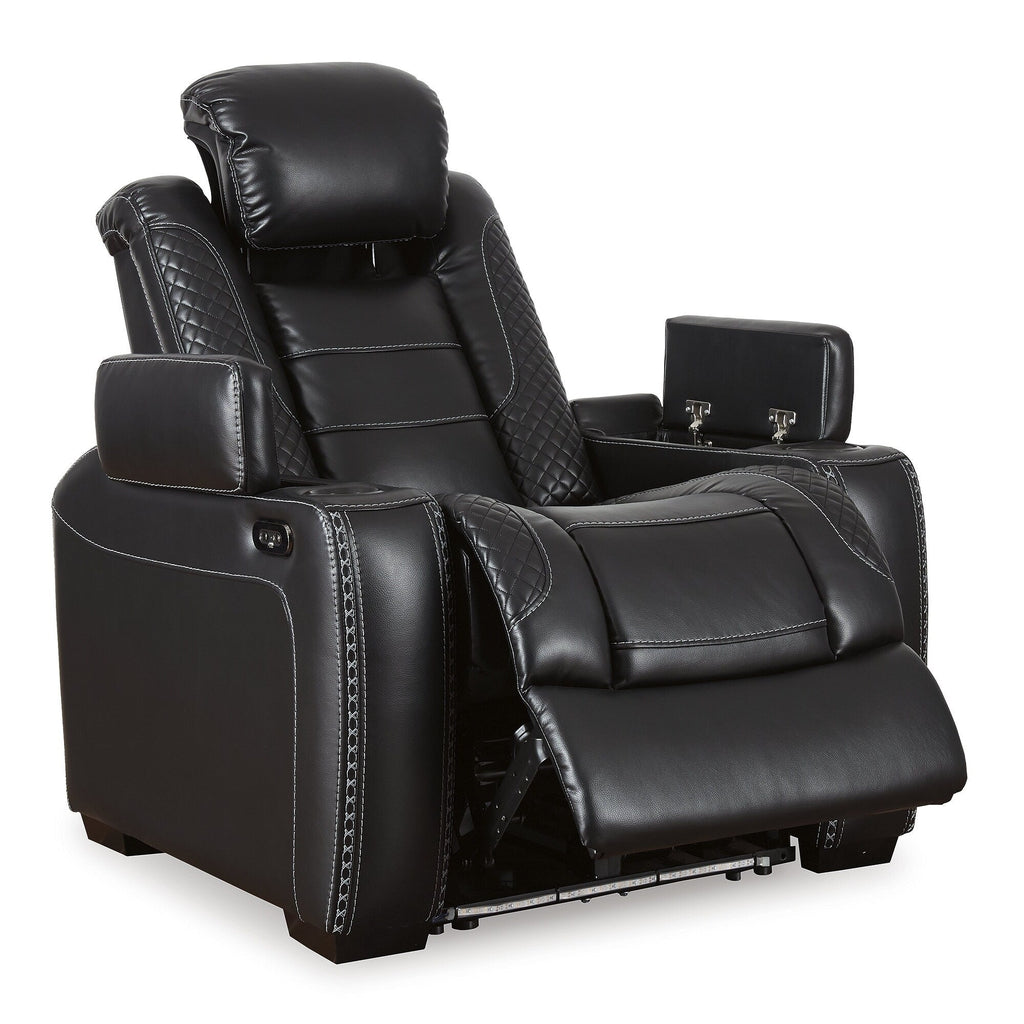 Signature Design by Ashley Party Time Black Power Recliner