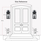 Brits Black Outdoor Wall Lantern Sconce Light