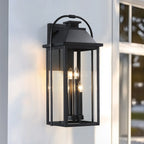 Brits Black Outdoor Wall Lantern Sconce Light