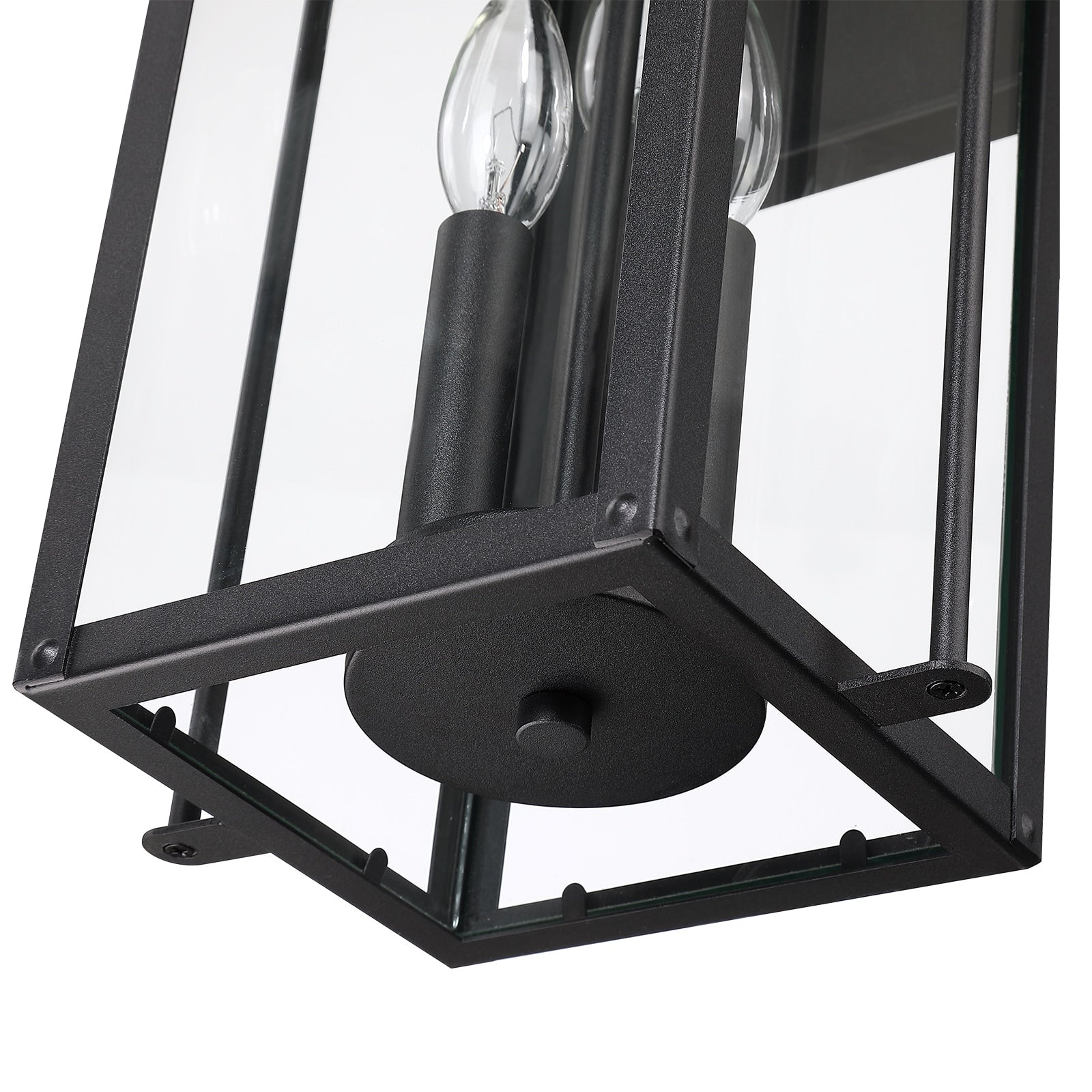 Brits Black Outdoor Wall Lantern Sconce Light
