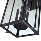 Brits Black Outdoor Wall Lantern Sconce Light