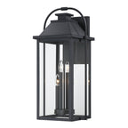 Brits Black Outdoor Wall Lantern Sconce Light