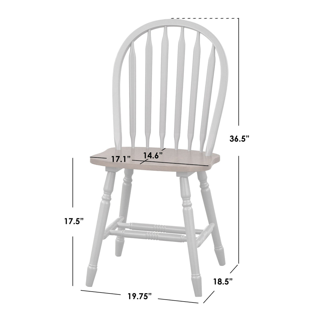Simple Living Carolina 5-piece Farmhouse Solid Wood Dining Set with Leaf