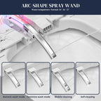 Smart Toilet, One Piece Bidet Toilet for Bathrooms,Modern Elongated Toilet with Warm Water,Dual Auto Flush,Foot Sensor Operation