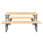 Solid Wood Folding Picnic Dining Set