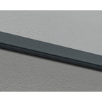 Sophia 3 ft. Grey Clear Door and Window Awning